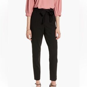 Halogen Tie Waist Twill Ankle Pant Size 00 Petite